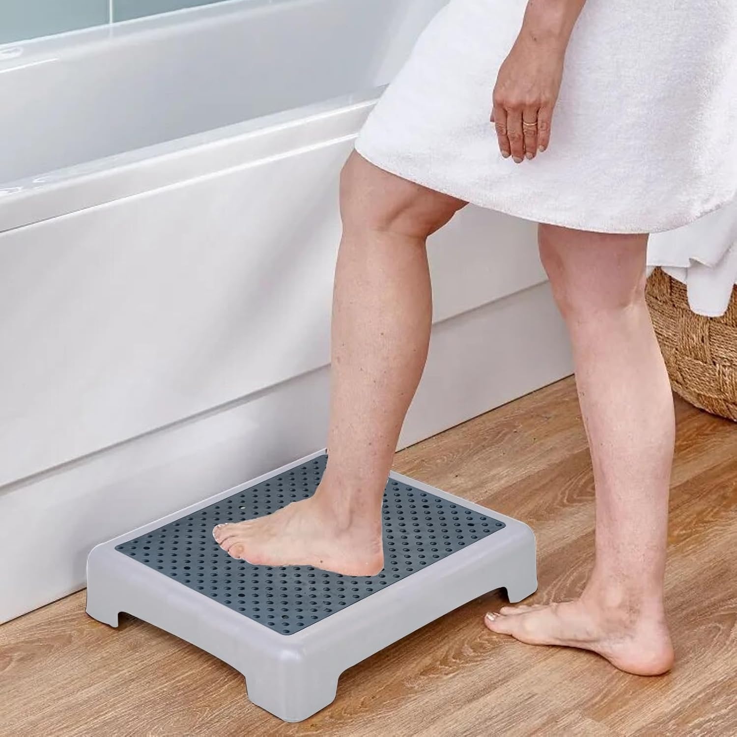 Antislip Opstapje Senioren & Badkamer - Zwart, 44x34x9,5 cm - 33% Korting