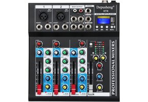 DJ-mixer 4-kanaals HT4 met Bluetooth & USB - 34% Korting