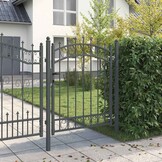 vidaXL Hekdeur Emmen 150x100cm Grijs - 54% Korting