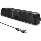 Vorige pagina Gaming Soundbar met Bluetooth & LED, USB-aangedreven, Zonder 3.5mm Jack - 33% Korting