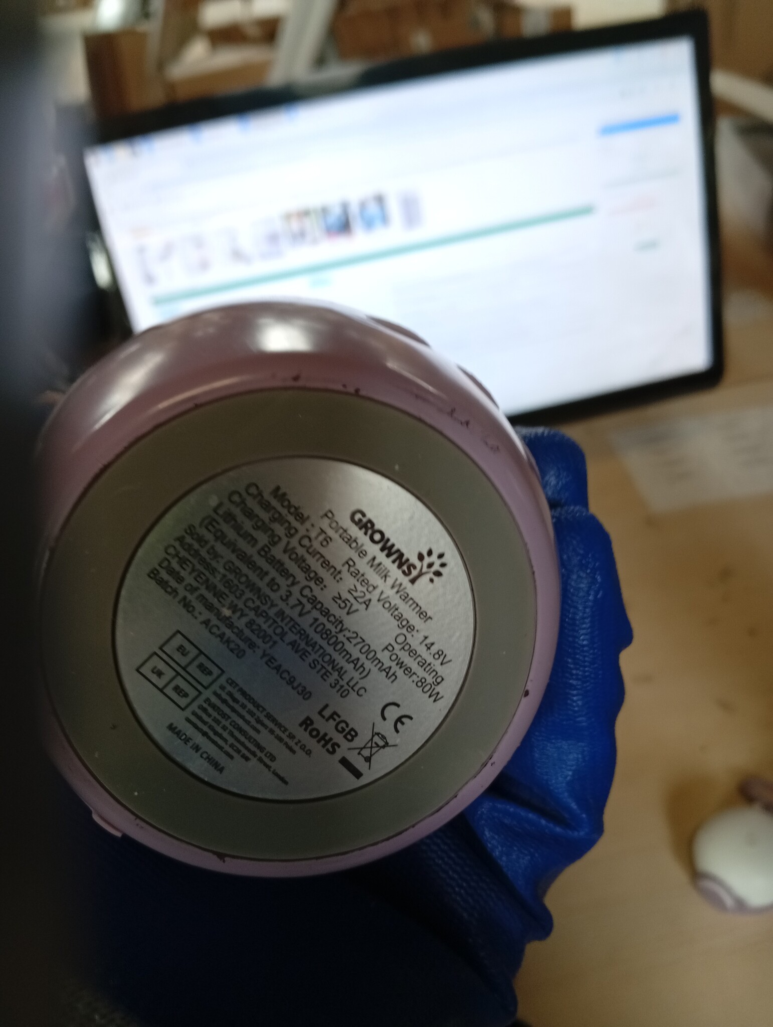 Draagbare Flessenwarmer met 10000 mAh Accu - 53% Korting!