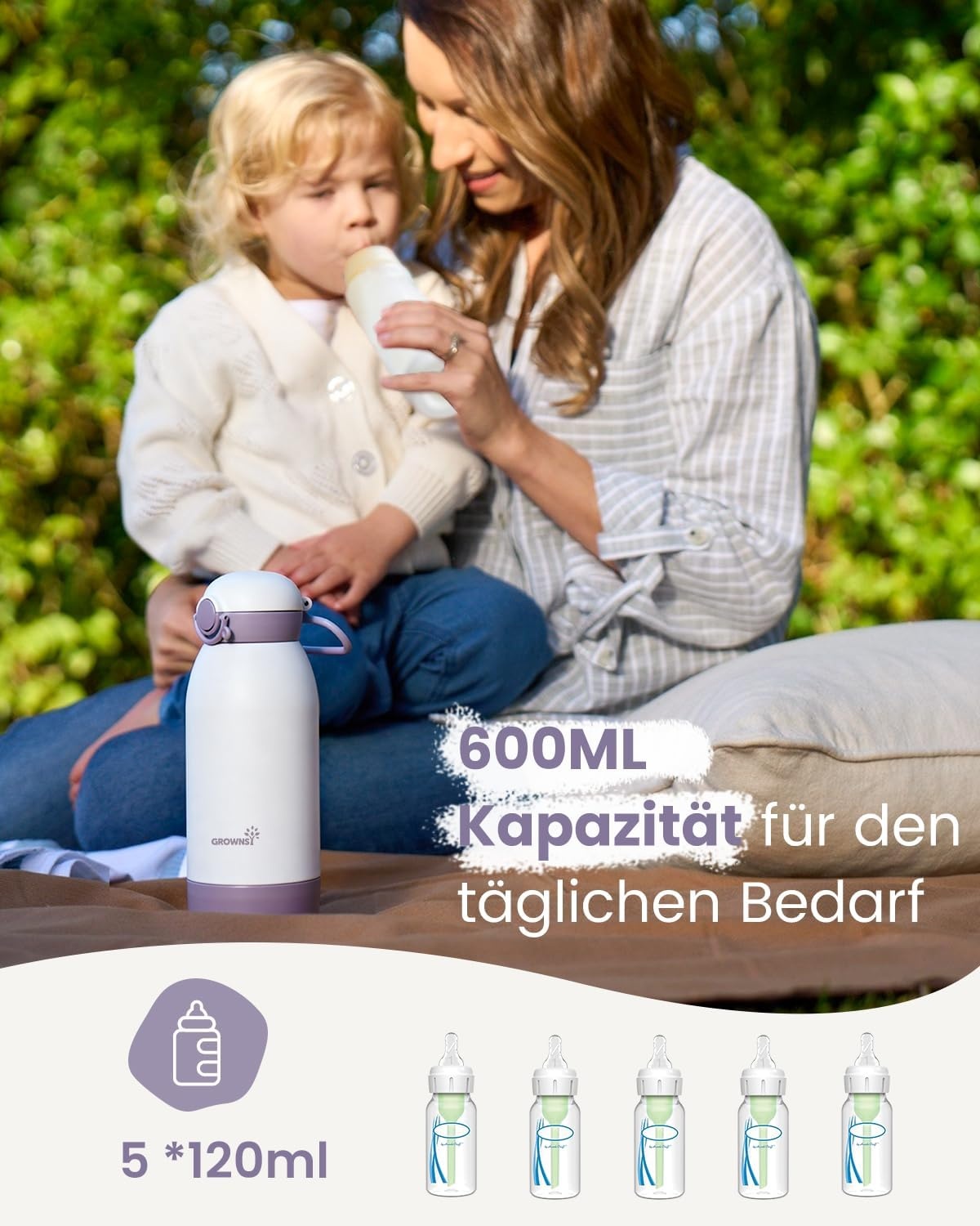 Draagbare Flessenwarmer met 10000 mAh Accu - 53% Korting!