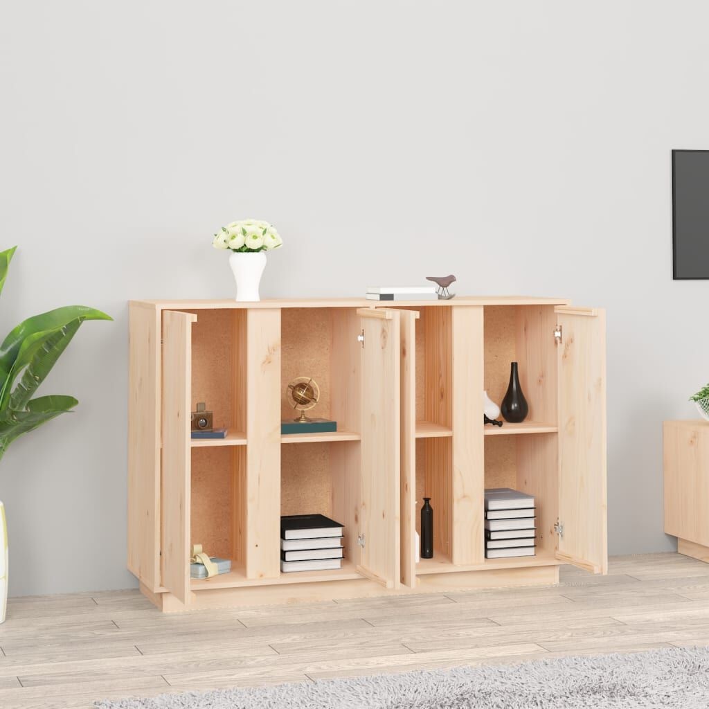 vidaXL Dressoir Massief Grenenhout 120x35x80 cm - 60% Korting