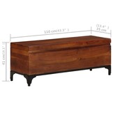 Opbergkist Acaciahout 110x35x41 cm - 35% Korting