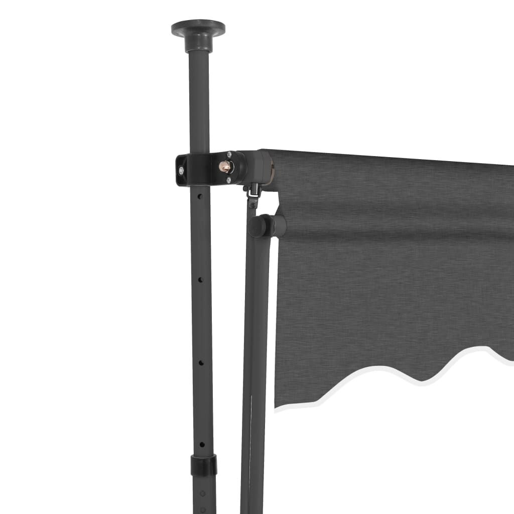 vidaXL Luifel 300cm Antraciet met LED - 54% Korting