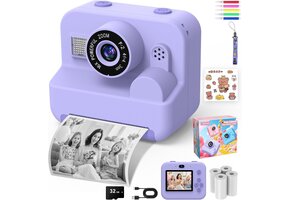 Instant Kindercamera Paars - Print Foto's Direct! 34% Korting