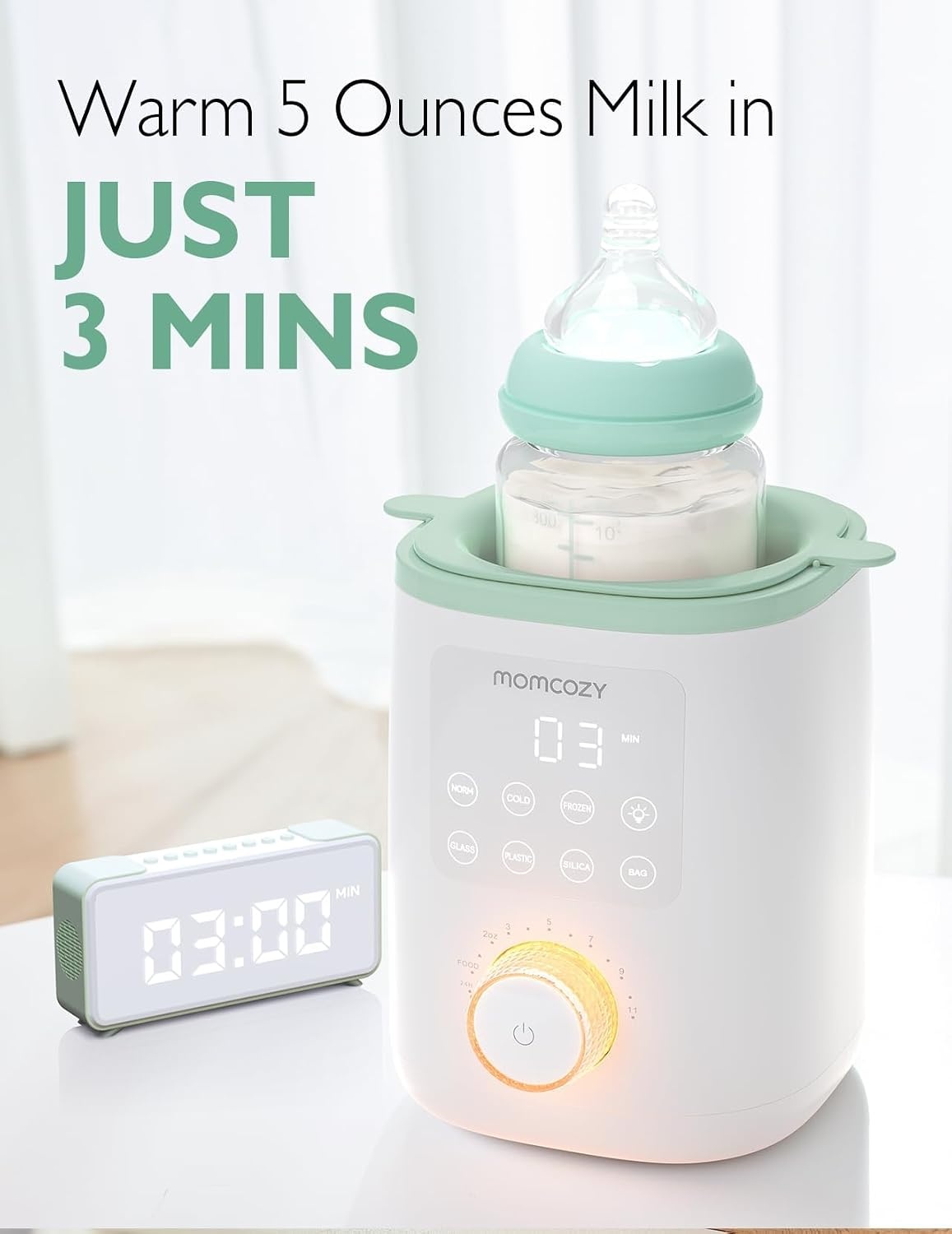 9-in-1 Babyflesverwarmer met Sterilisator & Warmhoudfunctie | 34% Korting