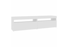 TV-meubel Wit met LED-verlichting 2 stuks 75x35x40 cm - 54% Korting