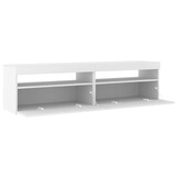 TV-meubel Wit met LED-verlichting 2 stuks 75x35x40 cm - 54% Korting
