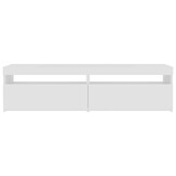 TV-meubel Wit met LED-verlichting 2 stuks 75x35x40 cm - 54% Korting