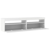 TV-meubel Wit met LED-verlichting 2 stuks 75x35x40 cm - 54% Korting