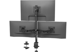 Drievoudige Monitorarm Zwart - 34% Korting