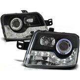 Koplampen Zwart FIAT PANDA 2003-2012 - 55% Korting