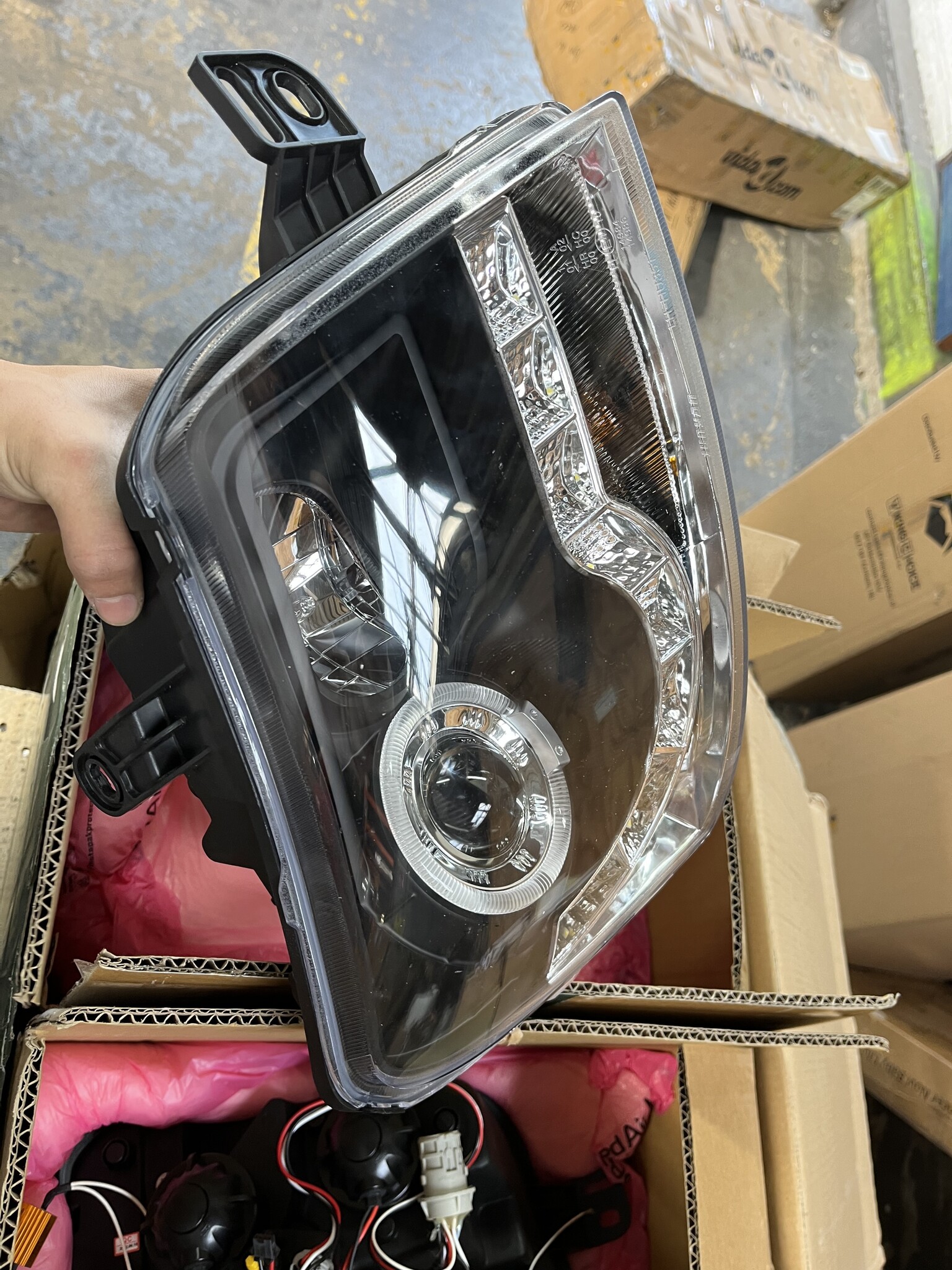Koplampen Zwart FIAT PANDA 2003-2012 - 55% Korting