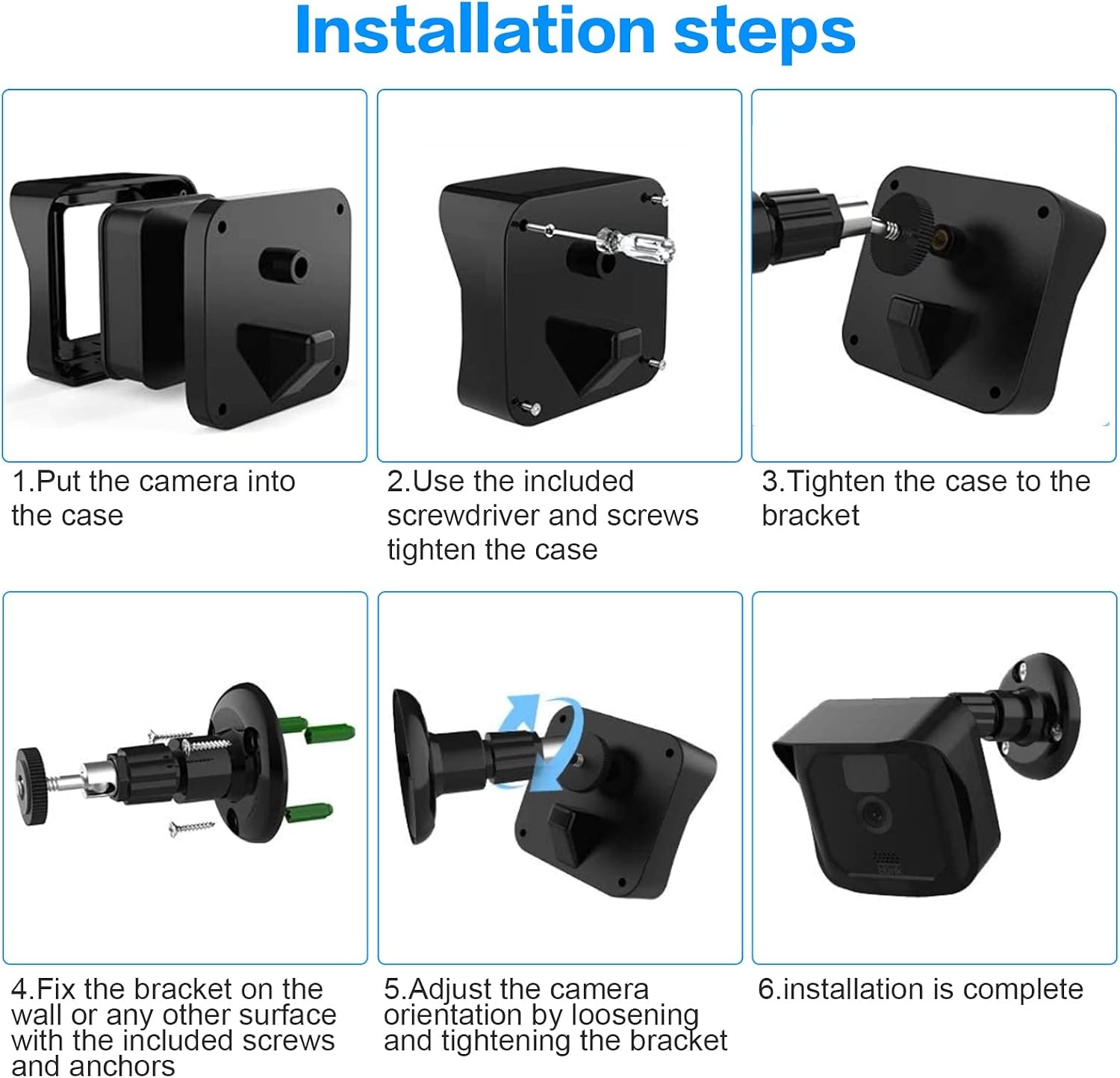 Wandhouder met Beschermhoes voor Blink Outdoor Camera | 360° Verstelbaar | 34% Korting