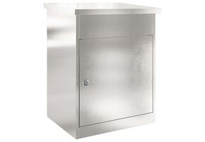 vidaXL Pakketinbox Zilver Roestvrij Staal - 54% Korting