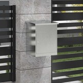 vidaXL Pakketinbox Zilver Roestvrij Staal - 54% Korting