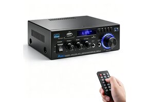 Audioversterker AK45 400W Bluetooth FM Radio USB/SD 2-kanaals met Korting