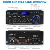 Audioversterker AK45 400W Bluetooth FM Radio USB/SD 2-kanaals met Korting
