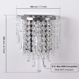 K9 Kristallen Wandlamp Chroom RVS Ringvormig - 33% Korting