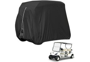 Golfkarhoes Zwart 4-Persoons 210D Oxford Stof - 33% Korting!