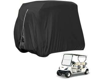 Golfkarhoes Zwart 4-Persoons 210D Oxford Stof - 33% Korting!