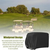 Golfkarhoes Zwart 4-Persoons 210D Oxford Stof - 33% Korting!