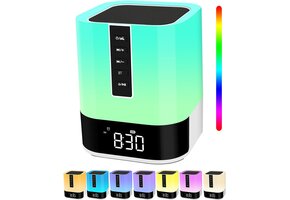 Kinderwekker & Bluetooth Speaker 48 Kleuren LED + White Noise Machine - 29% Korting!