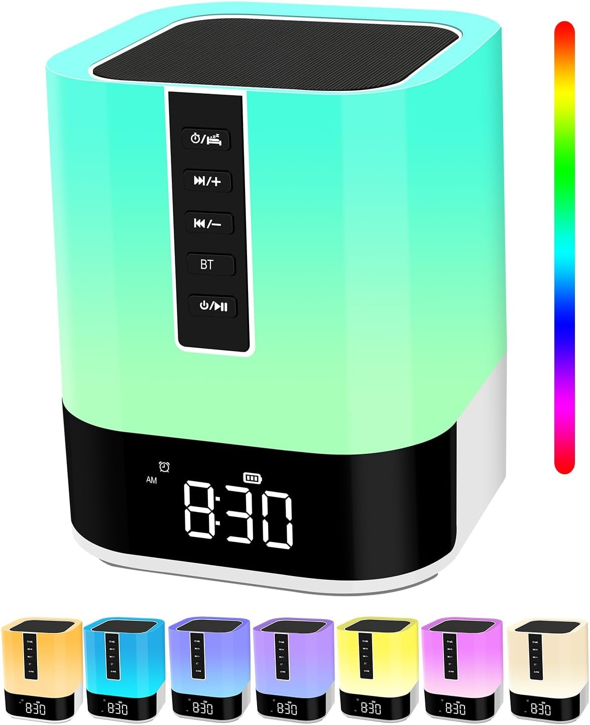 Kinderwekker & Bluetooth Speaker 48 Kleuren LED + White Noise Machine - 29% Korting!