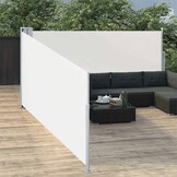 vidaXL Uittrekbaar Windscherm 100x1000cm Crème - 34% Korting
