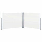 vidaXL Uittrekbaar Windscherm 100x1000cm Crème - 34% Korting