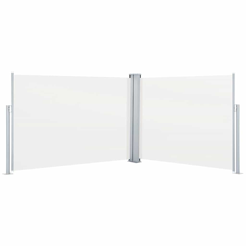 vidaXL Uittrekbaar Windscherm 100x1000cm Crème - 34% Korting