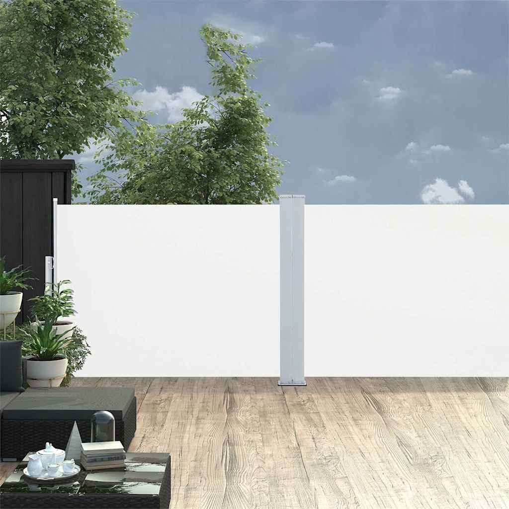 vidaXL Uittrekbaar Windscherm 100x1000cm Crème - 34% Korting