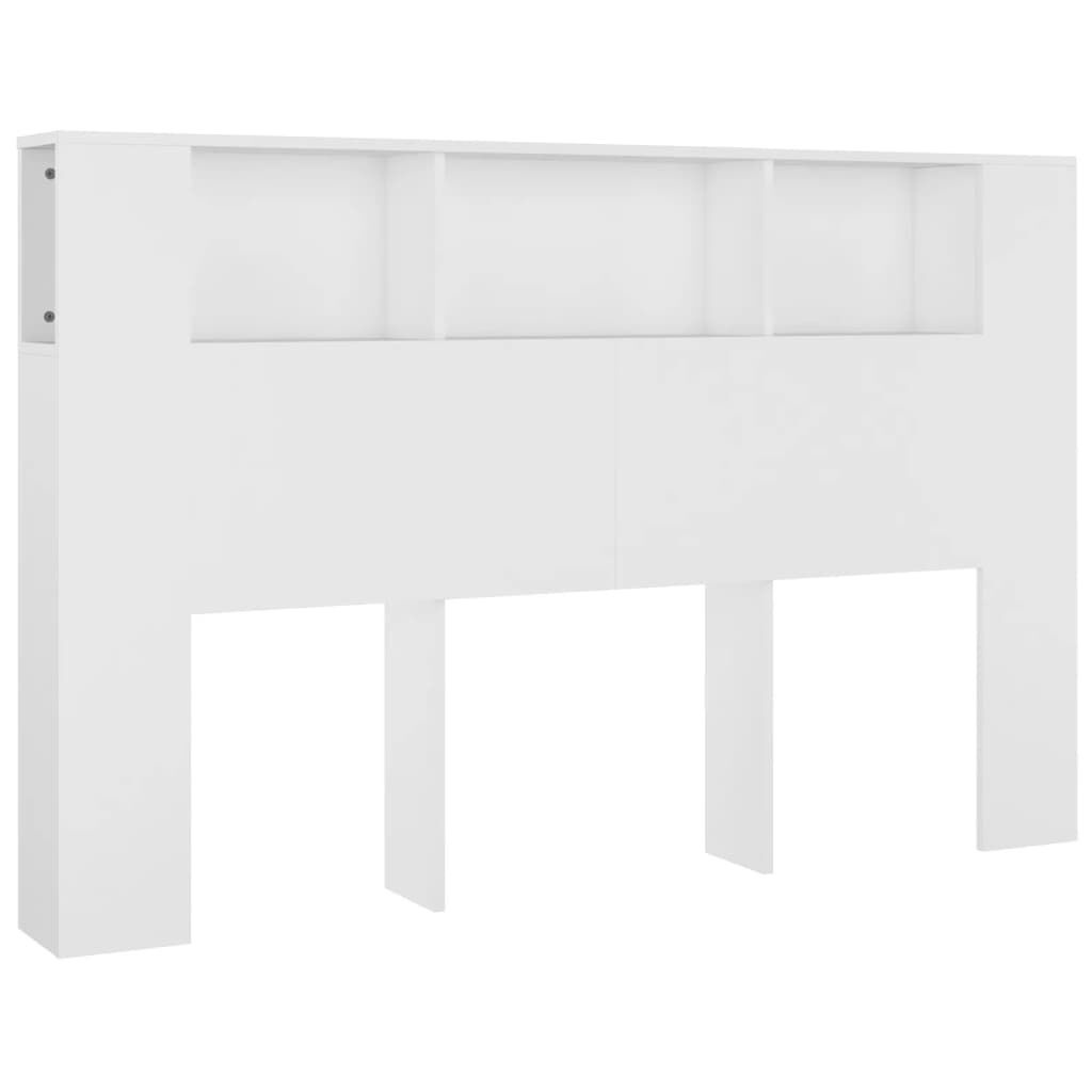 vidaXL Hoofdbordkast 160x18,5x104,5 cm Wit - 54% Korting