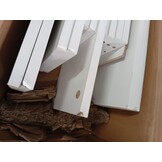 vidaXL Hoofdbordkast 160x18,5x104,5 cm Wit - 54% Korting