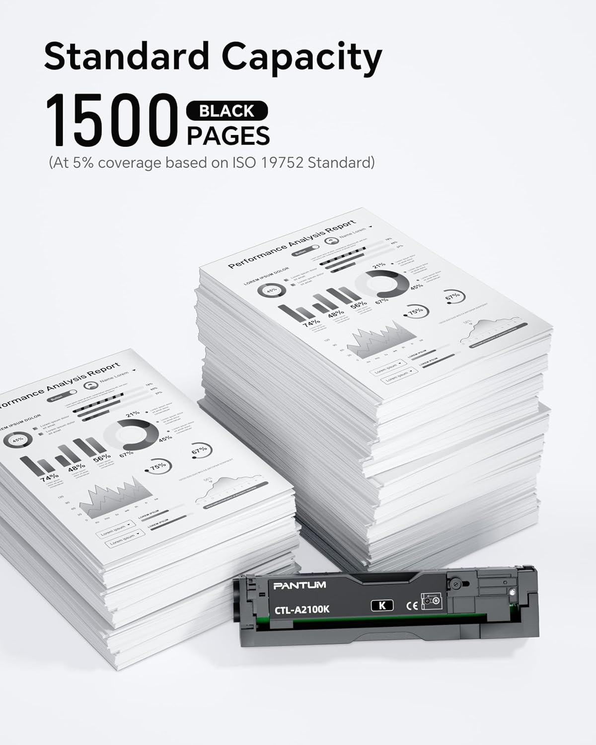 Originele Pantum Zwarte Toner CTL-A2100K - 1500 Pagina's - 29% Korting