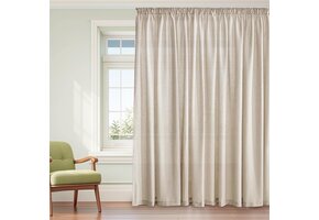 Vitragegordijn Linnenlook Kant-en-klaar Naturel 300x260 cm - 33% Korting