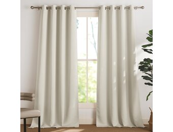 Verduisterende Gordijnen Lichtbeige 132x260 cm (2 Stuks) - 34% Korting