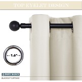 Verduisterende Gordijnen Lichtbeige 132x260 cm (2 Stuks) - 34% Korting