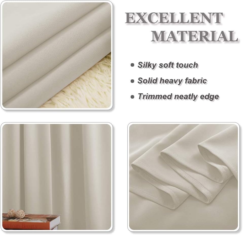 Verduisterende Gordijnen Lichtbeige 132x260 cm (2 Stuks) - 34% Korting