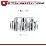 Wielcenterdoppen Ford F250/F350 1999-2005 Chroom Zilver (34% korting)