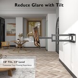 TV-Wandsteun 32-75" | Max 60 kg | Uitschuifbaar tot 1040 mm | Zwart
