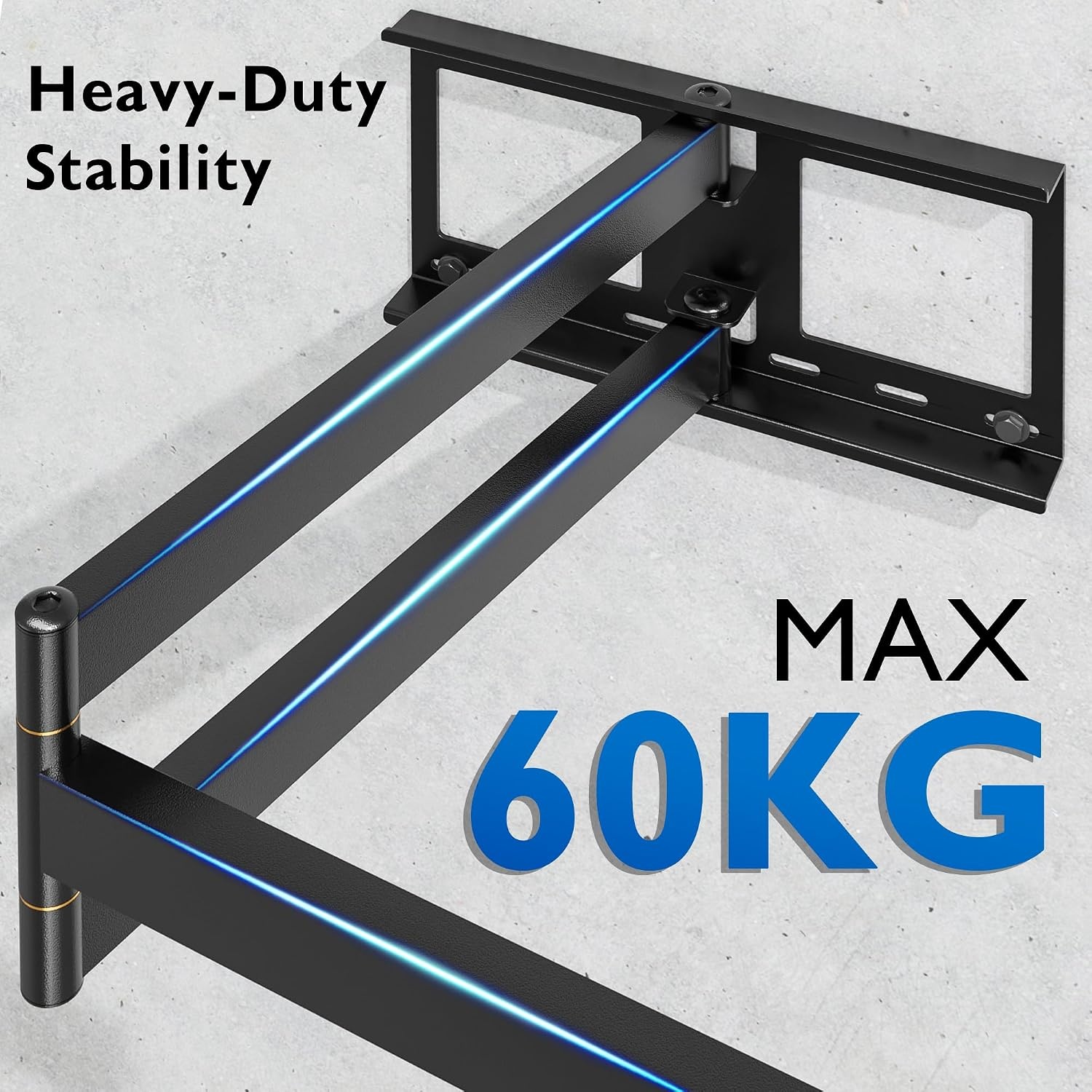 TV-Wandsteun 32-75" | Max 60 kg | Uitschuifbaar tot 1040 mm | Zwart