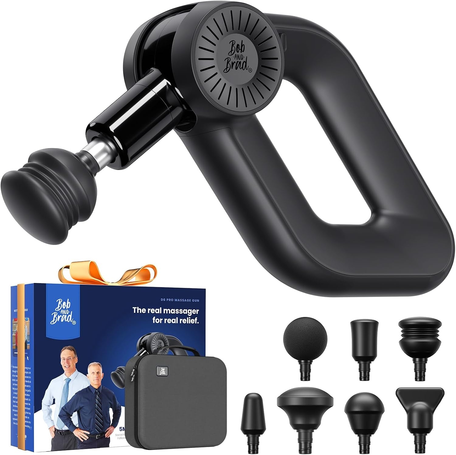 Diepe Weefsel Massagepistool Zwart | 35% Korting