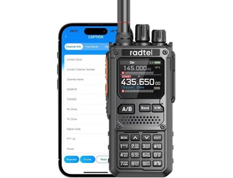 Portofoon Walkie Talkie RT-920 8W Zwart Bluetooth Programmeerbaar met 34% Korting