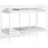 vidaXL Wit Stalen Stapelbed 75x190 cm - 35% Korting
