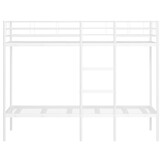 vidaXL Wit Stalen Stapelbed 75x190 cm - 35% Korting