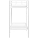vidaXL Wit Stalen Stapelbed 75x190 cm - 35% Korting