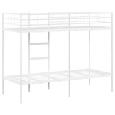vidaXL Wit Stalen Stapelbed 75x190 cm - 35% Korting