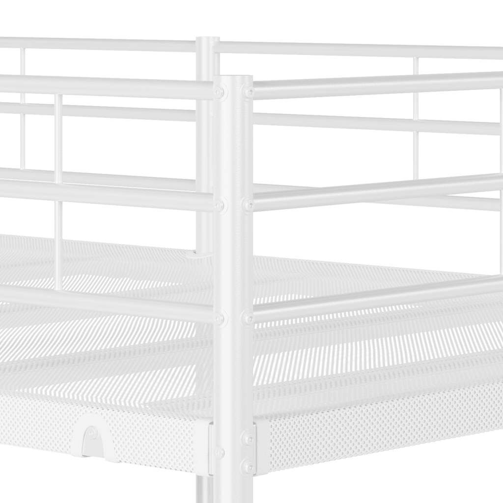 vidaXL Wit Stalen Stapelbed 75x190 cm - 35% Korting